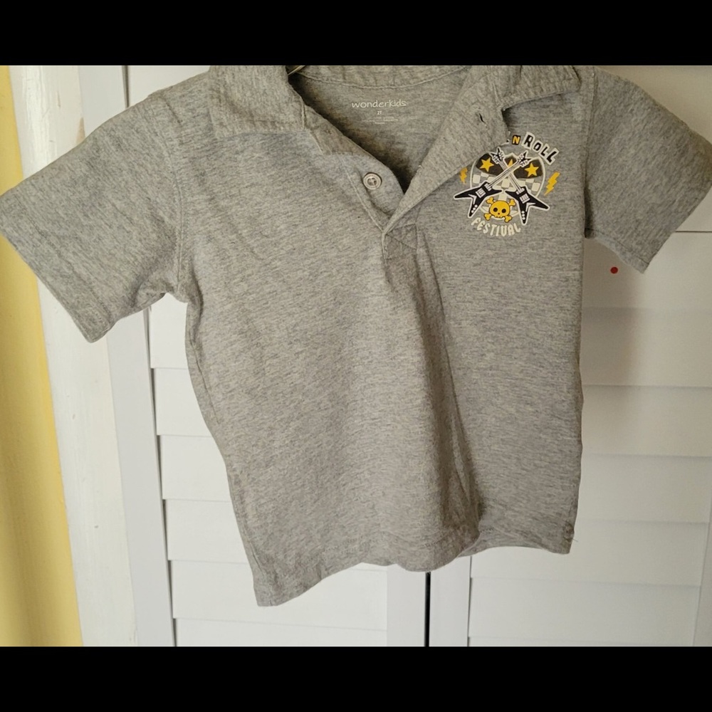 Brand:wonder kids size:2T color:grey